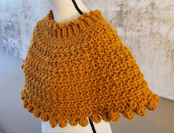 Brewa Butterscotch Crochet Poncho