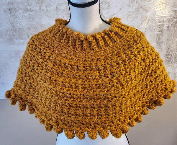 Brewa Butterscotch Crochet Poncho